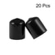 thumbnail image 2 of Uxcell Protectores de rosca de vinilo tapas de extremo de caucho negro 20 piezas Negro 0.75", 2 of 3