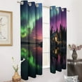 thumbnail image 2 of Aurora Starry Sky Window Curtain Panels Grommet Blackout Curtains Blackout Curtains for Living Room, 2 of 7