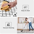 thumbnail image 5 of Kitchen Mats 2PCS,Cushioned Anti Fatigue Kitchen Rugs and Mats,Non Skid Waterproof Kitchen Mats for Floor,Comfort Foam Standing Mat for Home, Office,Sink,Laundry,Desk,Black and White, 5 of 6