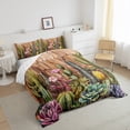 thumbnail image 3 of Castle Fairy Floral Cactus Queen Comforter Set,Western Bedding Comforter Set, 3 of 8