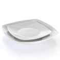 thumbnail image 3 of Elama Hayes 16 Piece Square Porcelain Dinnerware Set in White, 3 of 7