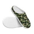 thumbnail image 3 of Yiaed Camouflage Dinosaur Print Slippers Fuzzy Warm Cozy Slippers Non Slip House Slippers For Indoor Outdoor Slippers House Slippers-11, 3 of 7