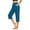 Blue, variant on Kmdttou Capri Pants for Women 3/4 Pants High Waisted Loose Casual Oversized Drying Tight Elastic Comfortable Fitness Pants Yoga Pants
