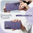 thumbnail image 7 of JETech Magnetic Silicone Case for Samsung Galaxy S26 Ultra, Compatible with MagSafe, Silky Touch (Heron Purple), 7 of 7