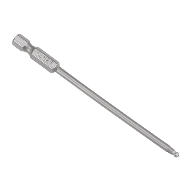 Uxcell Broca de destornillador hexagonal magnética de 1/4" de vástago y 3.9" de longitud H2.5 de acero S2