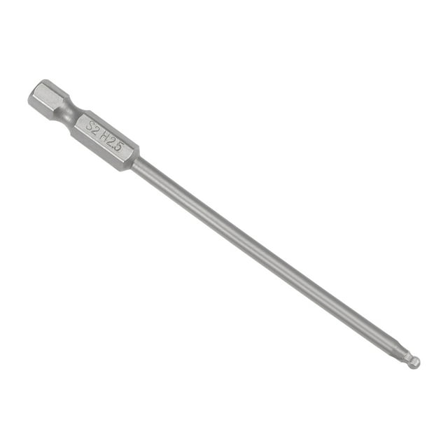 Uxcell Broca de destornillador hexagonal magnética de 1/4" de vástago y 3.9" de longitud H2.5 de acero S2