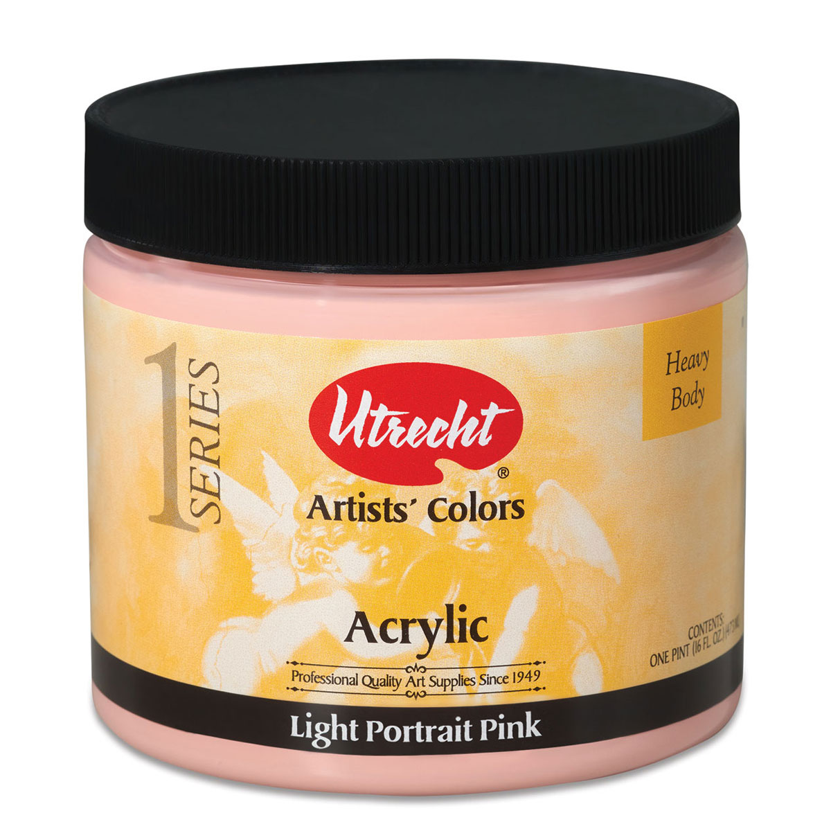 Utrecht Artists' Acrylic Paint - Light Pink, Pint