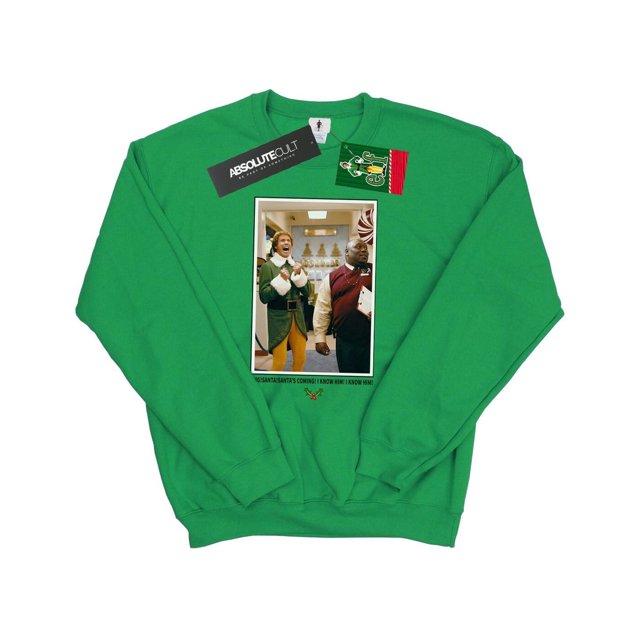 Elf Mens OMG Santa Photo Sweatshirt