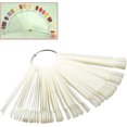 thumbnail image 1 of DouHu Nail Art Tips Colour Pop Sticks Display Fan Practice Starter Ring White, 1 of 5