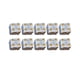 thumbnail image 5 of Paquete de 10 dados de seis caras, juguetes de barra opacos D6 de 16 mm para juegos de mesa de rol y matemáticas. Blanco, 5 of 6