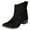 Black, variant on Women’s Platform Wedge Sneakers Ankle Booties Black,9