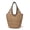 Khaki, variant on Straw Beach Bag for Women, Raffia Tote Large Summer Beach Purse Woven Shoulder Bags Boho Vacation Handbag with Zipper
