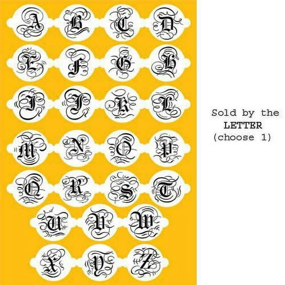 Designer Stencil Martha Stewart 9" Cake Letter - P