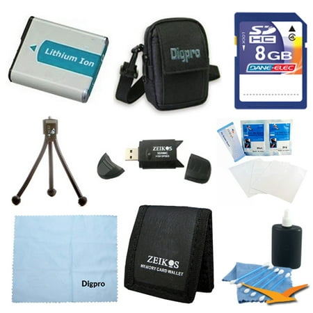 Canon Loaded Value 8GB Card & NB-11L Battery Kit for Canon 320HS, A4000, A3400 & A2300 - Includes NB-11L Replacement Battery, 8GB Memory Card, Carrying Case, USB 2.0 Card Reader, Mini Tripod, 3