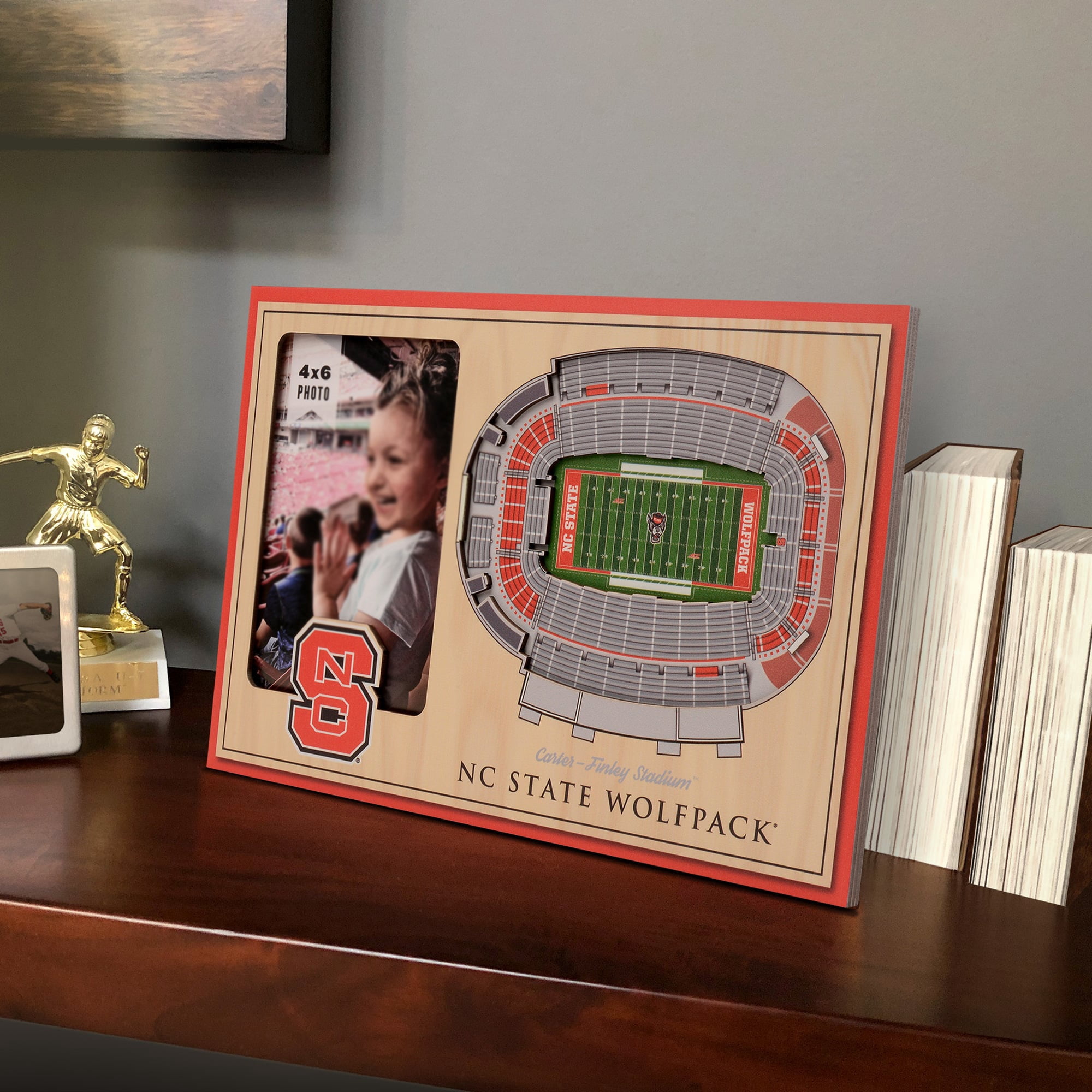NC State Wolfpack 3D StadiumView Picture Frame