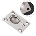 thumbnail image 2 of EeaseCA 3Pcs Stainless Steel Handle Pull Rings Sliding Door Knobs Invisible Buckle Pull Rings Cabinet Wardrobe Handle Drawer Handle (Silver), 2 of 7