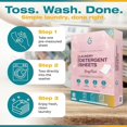 thumbnail image 3 of (TM) Enzymatic Laundry Detergent Sheets -  Scent & Long-Lasting , Berry  Scent |  Deep Clean, Eco-Safe, Compact & Travel-Friendly, Laundry Soap - 40 Sheets - 80 Loads, 3 of 6