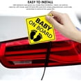 thumbnail image 3 of HAHDAXIA Baby ON Board Sticker Car Decals Safety Signs Self-Adhesive Easy to Install Waterproof 2pcs (Style B), 3 of 7