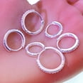 thumbnail image 5 of 14K Gold Plated/Silver Plated Hoop Earrings for Women, Dainty Cubic Zirconia Cartilage Earring for Sensitive Ears Hypoallergenic Lightweight Gifts for Women 3Pairs, 5 of 8