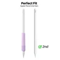 thumbnail image 3 of Silicone Stylus Cover For Apple Pencil 2 Touch Screen Pen Grip Case Shockproof Anti-Scratch Non-Slip Protective Sleeve Pencil pink2, 3 of 6