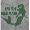 thumbnail image 2 of St Patrick's Day Irish Mermaid Women's Long Sleeve T Shirt Brisco Brands L, 2 of 6