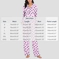 thumbnail image 4 of Cmtiyu Pajamas for Women Set Long Sleeve Notch Collar Button Pockets Top And Pants, Casual Loose Printed Loungewear Set, S-3XL, 4 of 7