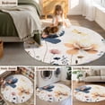thumbnail image 5 of Round Rug 7Ft Washable Non-Slip, Spring Summer Wildflowers Circle Area Rugs for Living Room Bedroom, Farmhouse Retro Floral Botanical Indoor Floor Mats Carpet Runner for Home Decor Aesthetic, 5 of 8