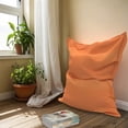 thumbnail image 4 of Covers & all Versatile Flat Bean Bag Featuring Sunbrella fabric, UV Resistant, Ideal for Waterproof Bean Bag - Canvas Tangerine (XL, 71 L × 53 W × 10 H inch)(Beans not included), 4 of 6