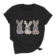 thumbnail image 6 of Sokhug Womens Happy Easter Eggs Print T-Shirt Short Sleeve Crew Neck Colorful Floral Easter Graphic Casual Tee, 6 of 6