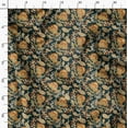 thumbnail image 3 of Soimoi Floral Print, Silk Fabric, Decor Sewing Fabric by The Yard 42 Inch Wide,Decorative Fabric for Shirts Suits Ties, Teal Green, 3 of 6