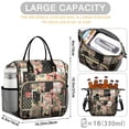 thumbnail image 5 of OBREWU Pioneer Flower Womens Lunch Box for Work,Insulated Large Pioneer Flower Lunch Bag for Women,Loncheras Para Mujer,Leakproof Adult Lunch Bag for Work,Beach,Travel,Picnic,Camping, 5 of 7