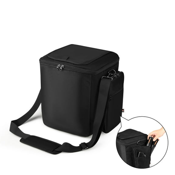 Carrying Case Travel Bag For JBL Partybox Encore Essential Speaker,Portable Carrying Cover Handbag With Microphone Storage Pockets