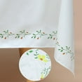 thumbnail image 5 of Waterproof Tablecloth, Yellow Flower Table Cloth for Rectangle Tables, Stain Resistant Decorative Table Cover for Kitchen Patio Dining Parties Picnic, Indoor Outdoor(60 * 84in, 4-6 Seat), 5 of 6