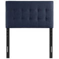 thumbnail image 5 of Modern Fabric Upholstered Twin Panel Headboard in Navy, 5 of 6
