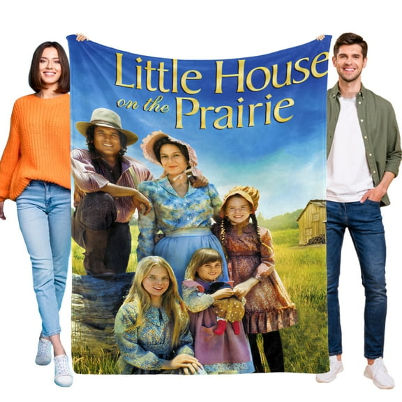 Throw Blanket for Little House on the Prairie Bed Couch Soft Warm Flannel Blanket for Kids Boys Girls Gifts Home Decor 60x80 Inch