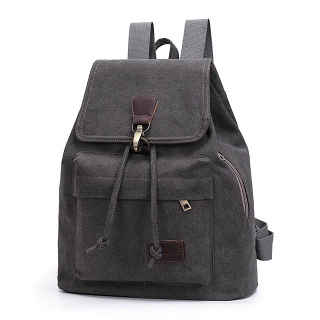 Sac à Dos pour Femmes Décontracté Rétro en Toile Sac à Dos de Voyage Sac d'École Sac à Livres Sac à Main