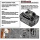 thumbnail image 3 of High quality2 Pack Compatible Makita 18v Battery 6.0 Ah Lxt Li-ion Bl1850b Bl1830b Bl1860b Cordless, 3 of 5