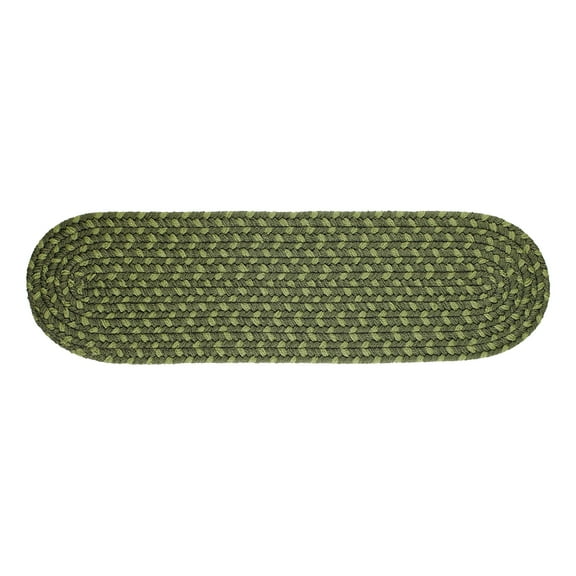 Rhody Rug MA24 Manhattan Greenmarket 100% Polypropylene Multicolor 8" x 28" Stair Tread