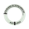 thumbnail image 3 of Car Auto Lock Keyring Pedal Reflection Light decal car styling Car Luminous Night Sticker Paster Decal Film Decoration Round Circle, 3 of 9
