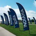 thumbnail image 5 of Anley Feather Flagpole Set - Assembled Flutter Banner Pole Set with Carrying Bag - Fits 2.5 FT X 12 FT Feather Flags (Flag Not Included) - Flagpole ONLY, 5 of 6