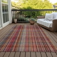 thumbnail image 6 of Addison Rugs Chantille Indoor/Outdoor Transitional Plaid Red Washable Rectangle Rug, 9' x 12', 6 of 6