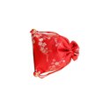 thumbnail image 2 of Bolsa de joyería Qarigey brocado con cordón bordado estilo chino a prueba de polvo rojo, 2 of 6