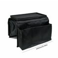 thumbnail image 2 of Good gift Arm Rest Chair Settee Couch Sofa Table Top Holder Organiser Tray Wooden Snowflake Table Mat Sofa Remote Control Holder, 2 of 7