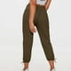 thumbnail image 2 of Pantalones cortos holgados de yoga con bolsillos para mujer - Cómodos pantalones capri para correr, 2 of 6