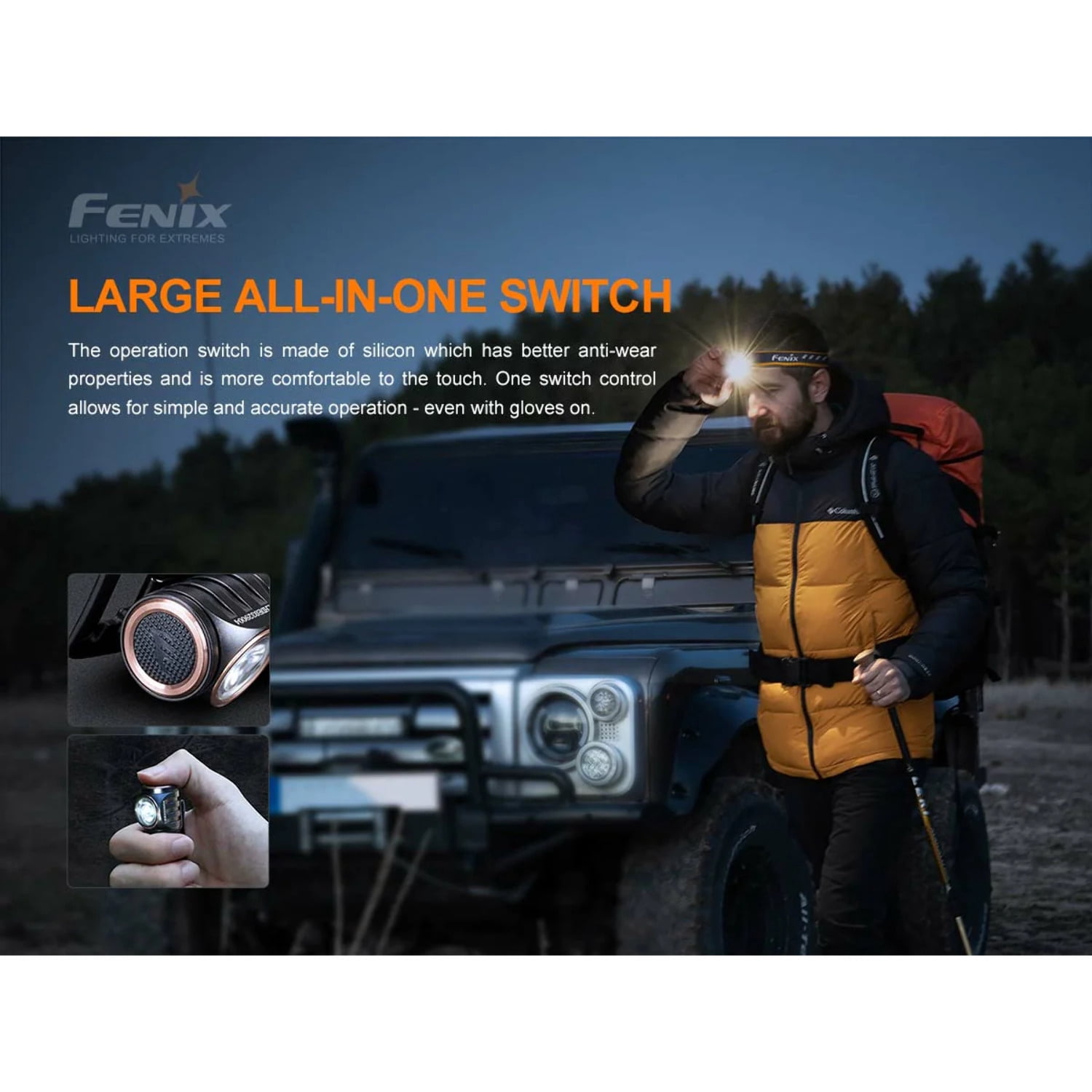 Fenix Lighting HM50R V2.0 Lithium Ion 700 Lumens Cree XP-G3 S4 LED Headlamp, Black