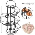 thumbnail image 3 of Egg Skelter 360 Degree Rotating Spiral Design Dispenser Egg Holder Stand Rack, 3 of 5