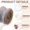 thumbnail image 3 of Uxcell Sheer Organza Ribbon, Gifts Wrap Ribbons with Golden Border for Wedding Party Gray, 3 of 5