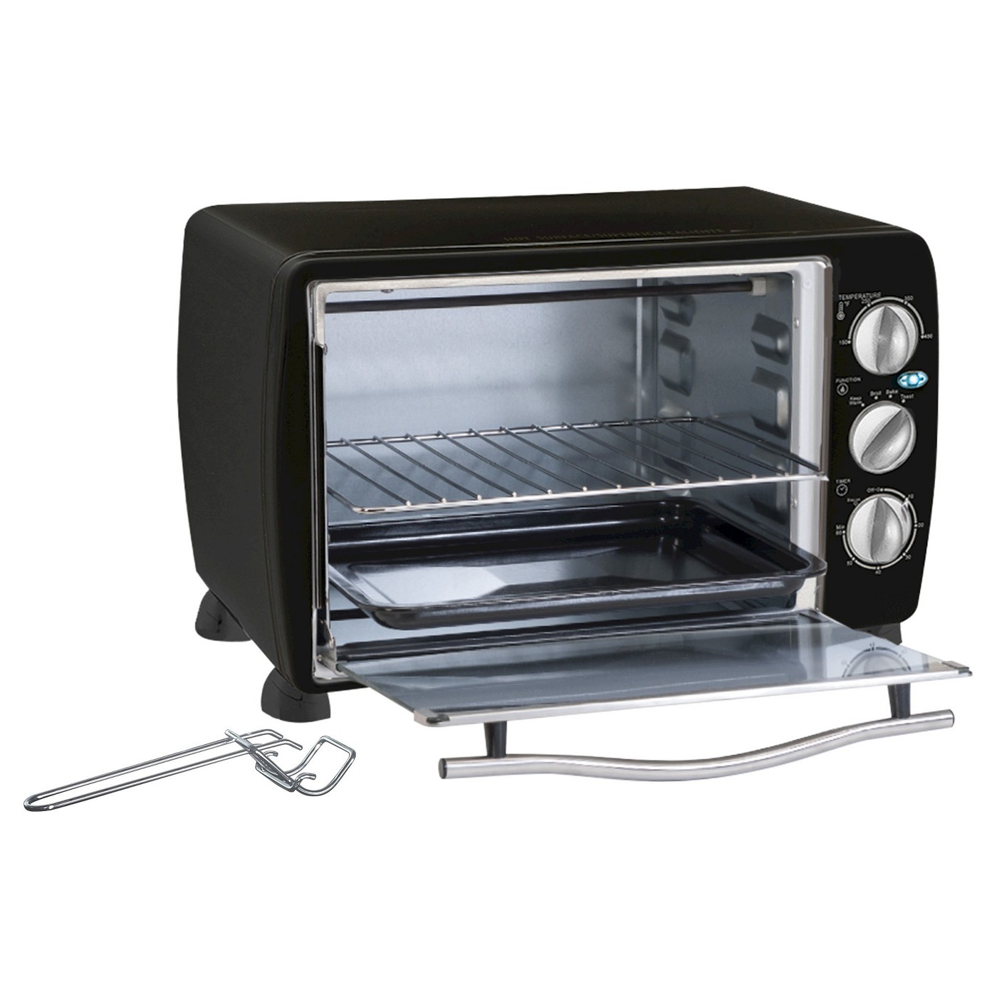 Elite ETO-180B 6-Slice Toaster Oven, Black - image 2 of 2
