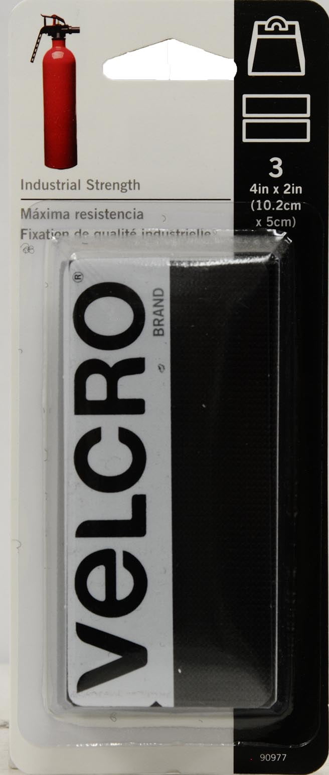 VELCRO Brand Industrial Strength 4in x 2in Strips, Black 3 ct. by VELCRO® Brand