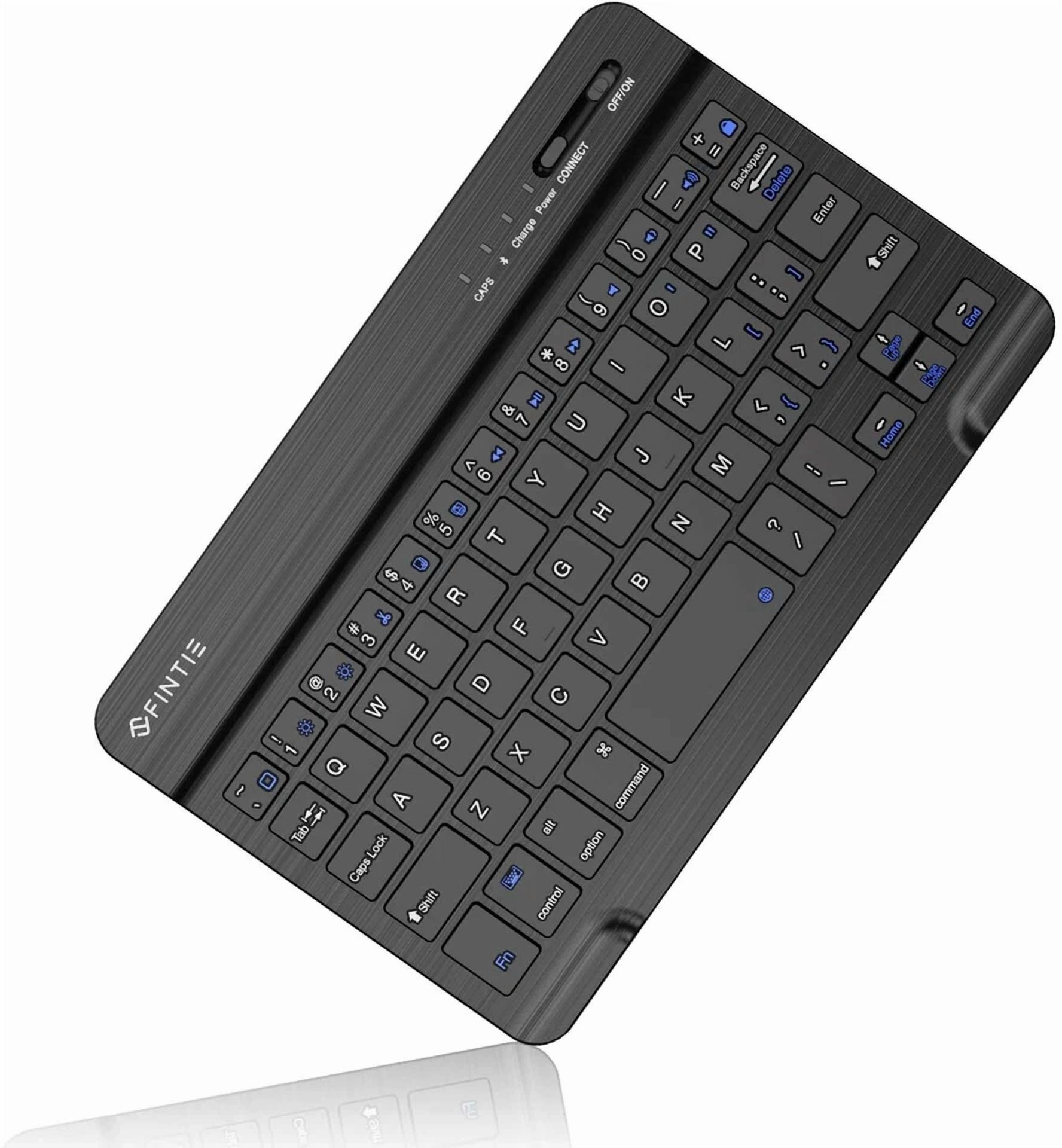 FLORA- 7 Inch Ultrathin (4Mm) Wireless Bluetooth Keyboard For Ios Android Tablet Black